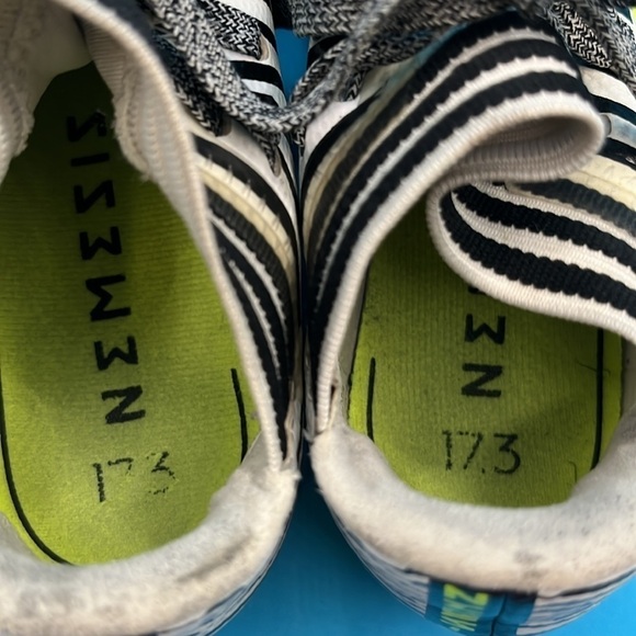 Adidas Boys' NEMEZIZ 17.3 Firm Ground Soccer Shoes black, white neon yellow kids - Picture 4 of 6